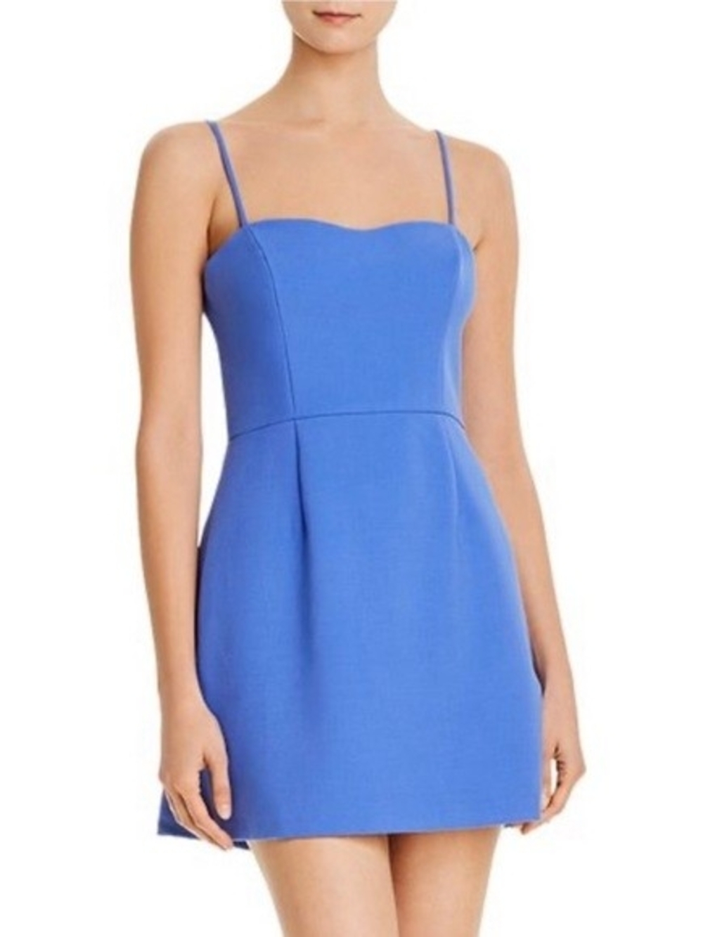 French Connection Periwinkle Blue Spaghetti Strap Mini Dress